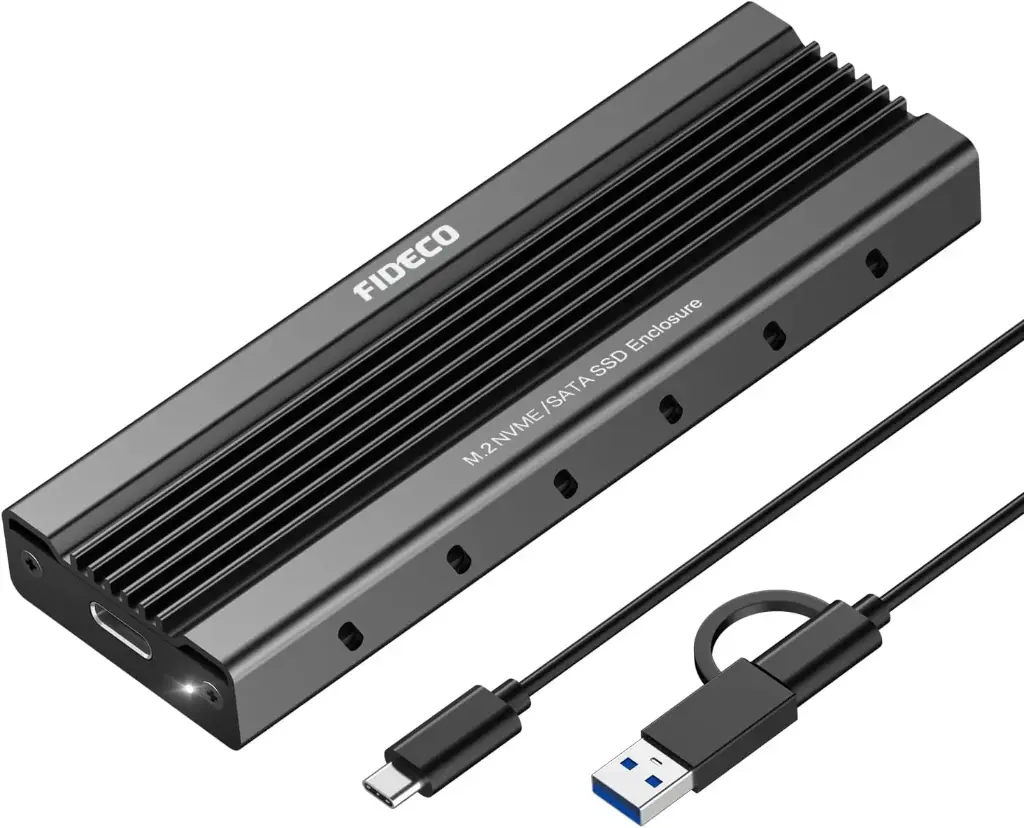 fideco m.2 nvme enclosure-usb  3.1 gen 2 m203cp