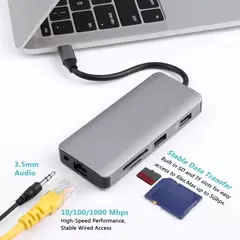 uls-ch9001 usb-c 9 in 1 mutlifunction adapter